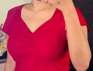 Shein red Top new with tag