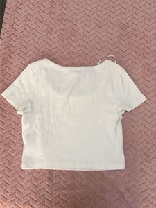 White Cropped T-Shirt