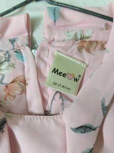 Chic Pink Floral Tiered Dress