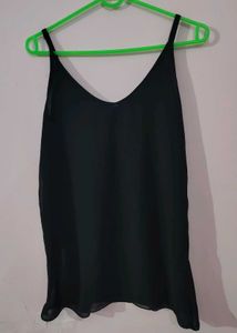 Chic Black Spaghetti Strap Top