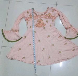 Embellished Pink Kurti