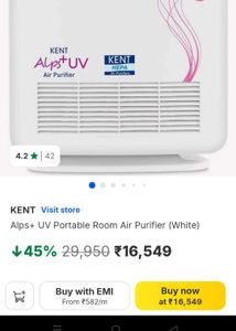 KENT Alps+UV Air Purifier