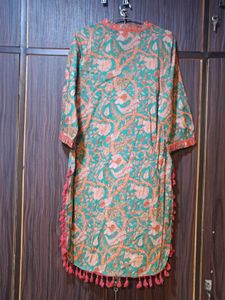 Anouk Women Floral Tassel Kurta with Palazzos