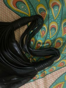 Unique Black Fringed Shoulder Bag