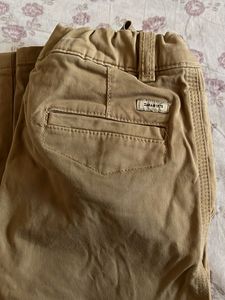 Khaki Straight Leg Pants