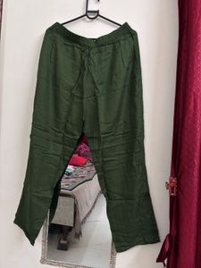 Elegant Olive Green Kurta Set with Floral Print
