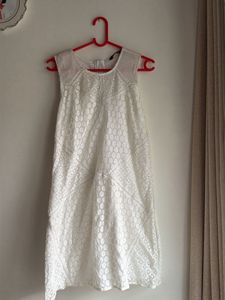 Elegant White Lace Dress