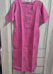 Pink Printed Kurta