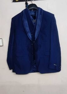 Men's Blue Suit Jacket &amp; Vest