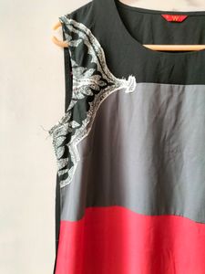 W Straight A Line Kurti