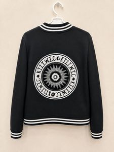 Black Bomber Jacket with Patches