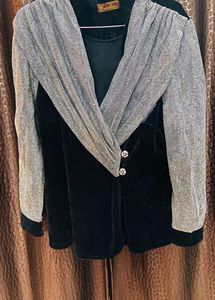 Velvet Wrap Up Coat