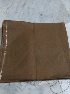 Beautiful Brown &amp; Cream Dress Material