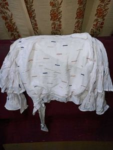 Stylish White Premium Usable Bell Sleeve Top