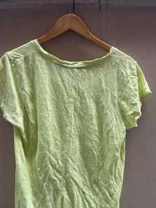 Light Green V-Neck T-Shirt