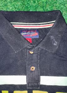 USPA Denim Company Black Polo Shirt