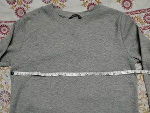 Comfortable Grey Long Sleeve Top
