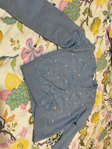 Cute lavender Korean style Cardigan