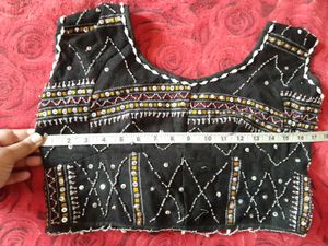 Embroidered Sleeveless Ethnic Blouse