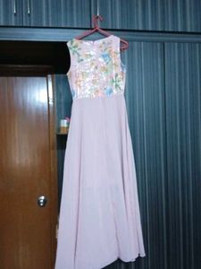 Elegant Sequined Floral Gown length 52