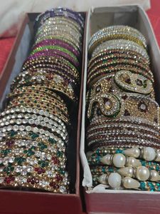 Assorted Stack of Embellished Bangles