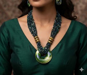 Boho Beaded Statement Necklace