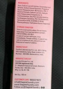 The Pink Foundry Acne Face Wash