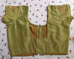 Olive Green Saree