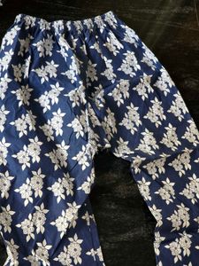 Blue Floral Print Kurta cord Set