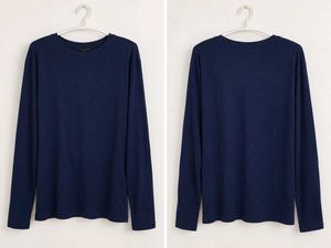 Classic Navy Long Sleeve Top