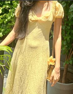 Cute Puff Sleeve Mini Dress