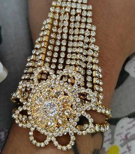 Stunning Rhinestone Ring braclet