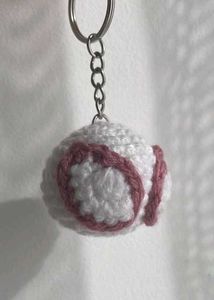 Crochet white spiderman Keychain