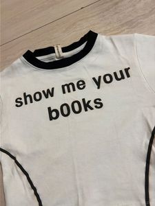 White "Show Me Your Books" T-Shirt