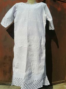 Elegant White Embroidered Dress