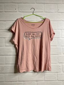 Megasleeves Pink T Shirt| Size Xl| Bust: 41-43