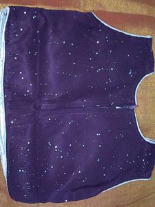 Sparkly Purple top and lehanga skirt set