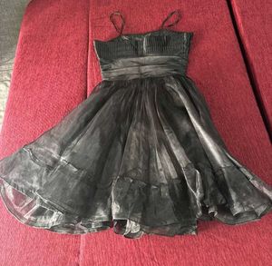 Black Organza Party Dress