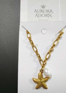 Anti Tarnish Starfish Pearl Necklace