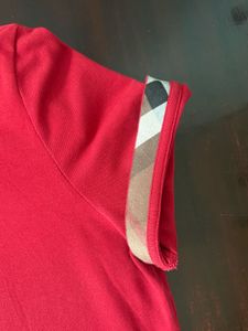 Burberry maroon Polo Shirt