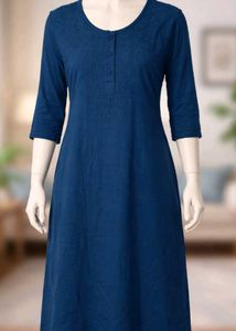 Blue Embroidered Tunic