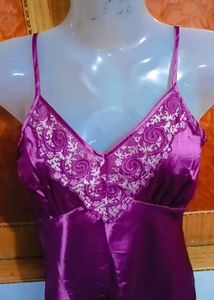 Purple Silk Nightgown