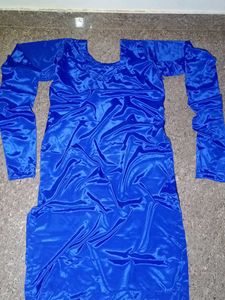 blue soft silk salwar kameez set