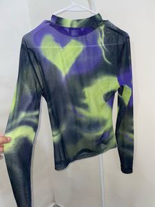 Trendy Mesh Long Sleeve Top