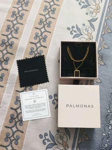 18 carat gold plated palmond chain