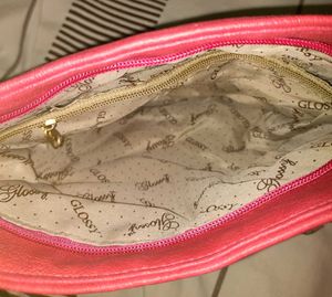Pink Fringed Crossbody Sling Bag