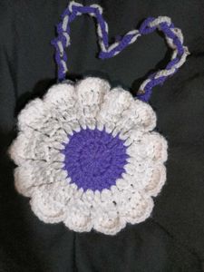 Crochet Flower Bag - Handmade