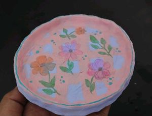 Handmade Floral Ring Dish