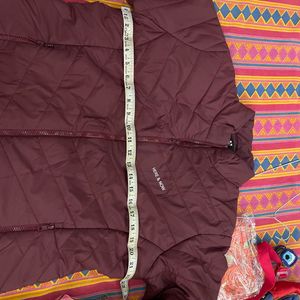 Women's Quilted Maroon Jacket
