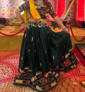 Yellow&amp;green Chaniya Choli